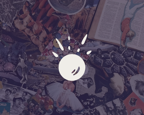 An image of a collage featuring popular media reference in the background with the Pearl Coffee Co brandmark logo in the foreground.